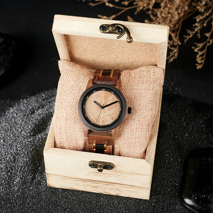 Unique Leaf Wooden Wristwatch