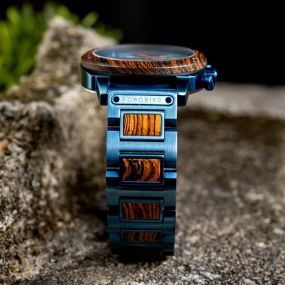 Engraved Chronograph Watch